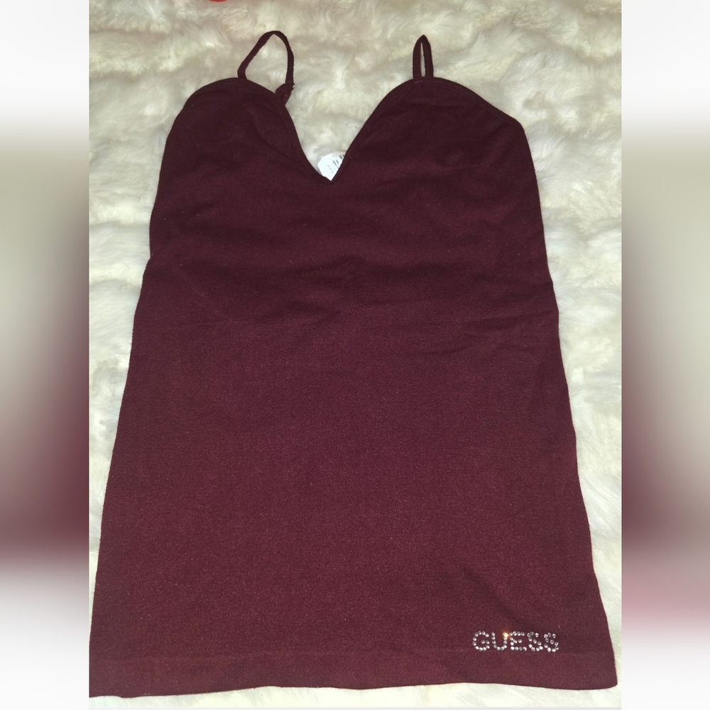 Guess Burgundy Tank Top